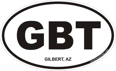Gilbert Arizona Oval Decal
