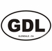Glendale California Oval Decal