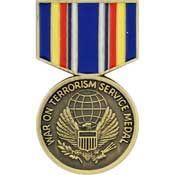 Global War on Terror Service Medal Hat Pin
