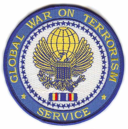 Global War on Terrorism Service Medal 4" Patch