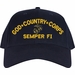 God, Country, Corps ... Semper Fi Marine Corps Custom Embroidered Cap