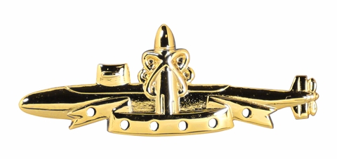 Gold Submarine Deterrent Patrol Pin
