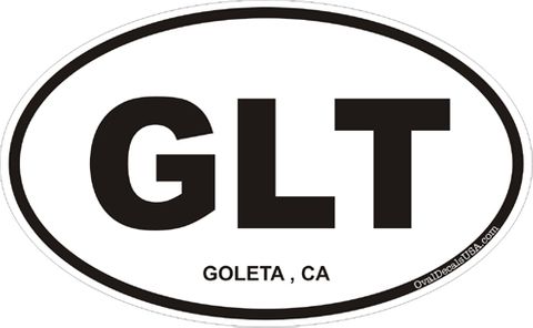 Goleta California Oval Decal