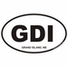 Grand Island Nebraska Oval Decal