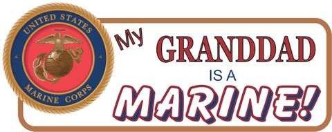 Granddad Is a Marine Bumper Sticker