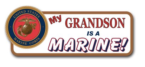 Grandson Is a Marine Bumper Sticker