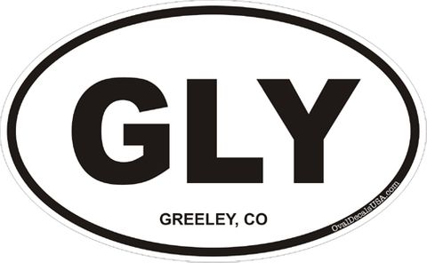Greeley Colorado Oval Decal