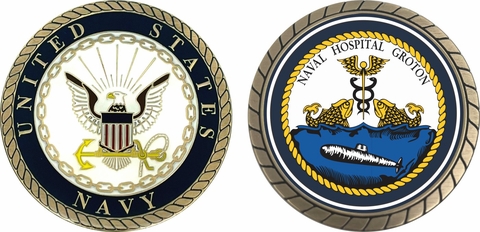 Groton Naval Hospital Challenge Coin
