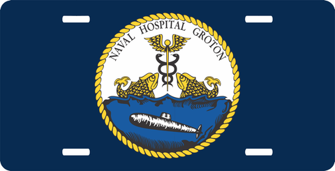 Groton Naval Hospital License Plate