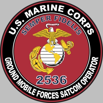 U.S.M.C. MOS 2536 Ground Mobile Forces SATCOM Operator Decal