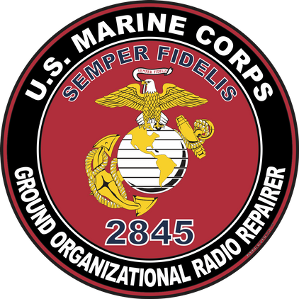 U.S.M.C. MOS 2845 Ground Organizational Radio Repairer Decal
