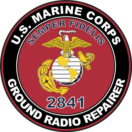U.S.M.C. MOS 2841 Ground Radio Repairer Decal