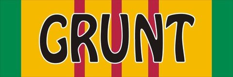 Grunt Veteran Decal Sticker