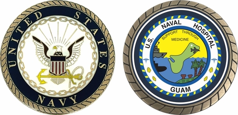 Guam Naval Hospital Challenge Coin