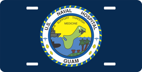 Guam Naval Hospital License Plate