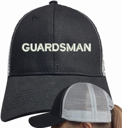 Guardsman Text Only Mesh-Back Ponytail Cap