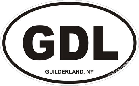 Guilderland New York Oval Decal