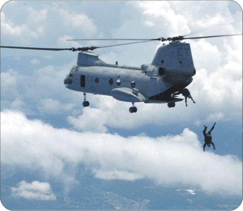 Halo Jumps From A CH-46E Mouse Pad