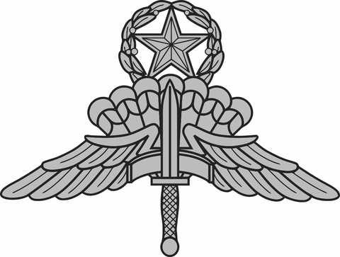 HALO Master Parachutist Jump Wings Decal