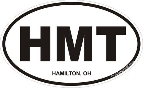 Hamilton Ohio Oval Decal