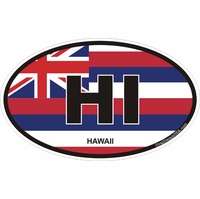Hawaii State Decals Stickers Thumbnail Illustration