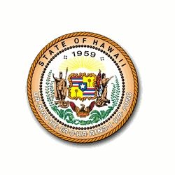 Hawaii State Seal Vinyl Transfer Decal