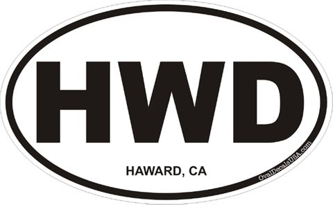 Haward California Oval Decal