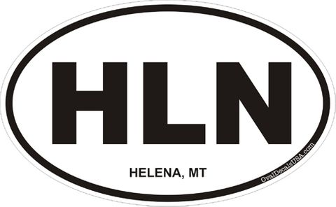 Helena Montana Oval Decal