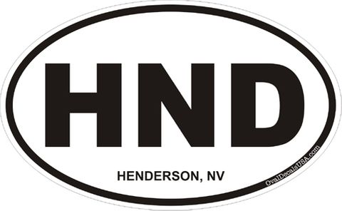 Henderson Nevada Oval Decal