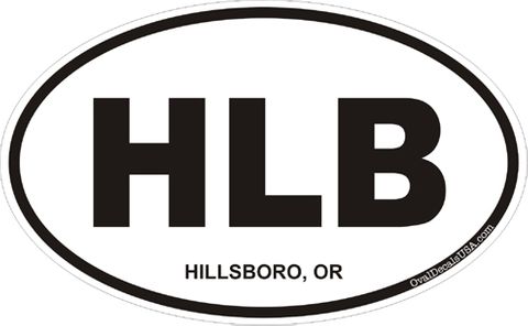Hillsboro Oregon Oval Decal