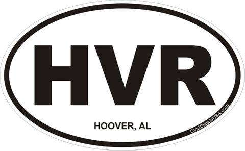 Hoover Alabama Oval Decal