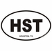 Houston Texas Oval Decal