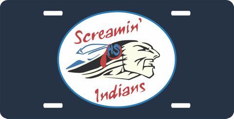 HS Screamin Indians License Plate
