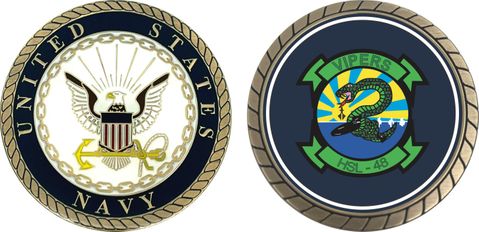 U.S. Navy HSL-48 'Vipers' Patch Challenge Coin