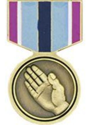 Humanitarian Service Medal Hat Pin