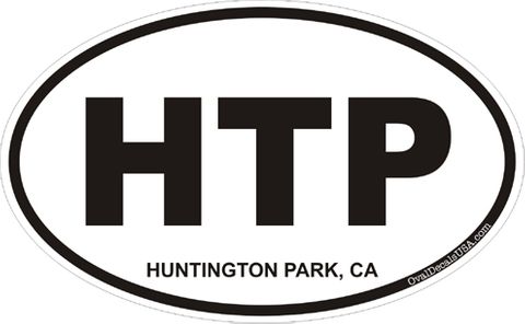 Huntington Park California Oval Decal