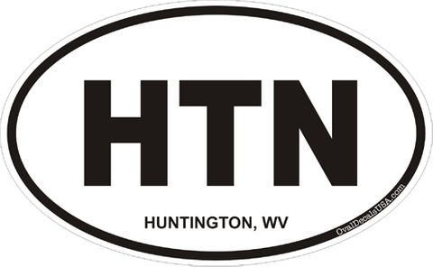 Huntington West Virginia Oval Decal