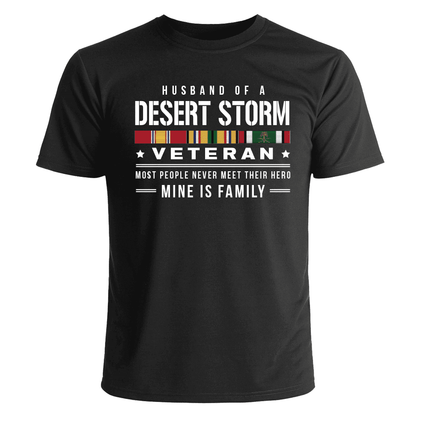 Husband of a Desert Storm Veteran T-Shirt