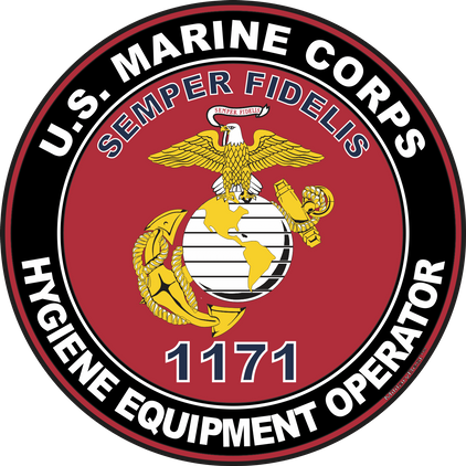 U.S.M.C. MOS 1171 Hygiene Equipment Operator Decal