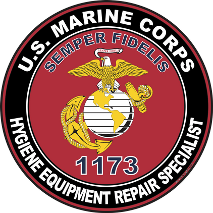 U.S.M.C. MOS 1173 Hygiene Equipment Repair Specialist Decal
