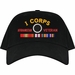 I Corps Afghanistan Veteran Embroidered Cap with Ribbons