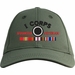I Corps Afghanistan Veteran Embroidered Cap with Ribbons