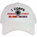 I Corps Afghanistan Veteran Embroidered Cap with Ribbons