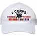 I Corps Afghanistan Veteran with Ribbons Unstructured Dad Cap