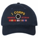 I Corps Afghanistan Veteran with Ribbons Unstructured Dad Cap