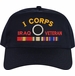 I Corps Iraq Veteran Embroidered Cap with Ribbons