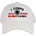 I Corps Iraq Veteran Embroidered Cap with Ribbons