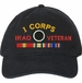 I Corps Iraq Veteran with Ribbons Unstructured Dad Cap