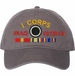 I Corps Iraq Veteran with Ribbons Unstructured Dad Cap