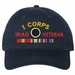 I Corps Iraq Veteran with Ribbons Unstructured Dad Cap